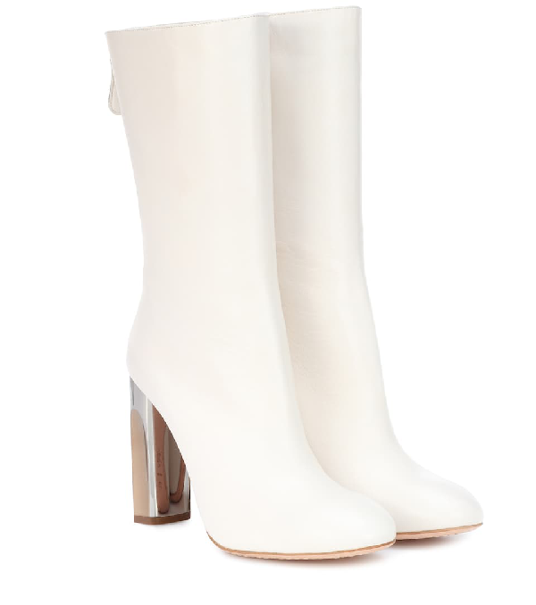 alexander mcqueen leather boots