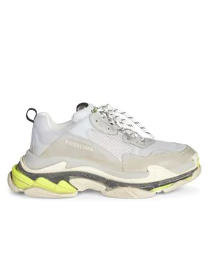 BALENCiAGA TRiPLE S MADE iN iTALY BEiGE GREEN