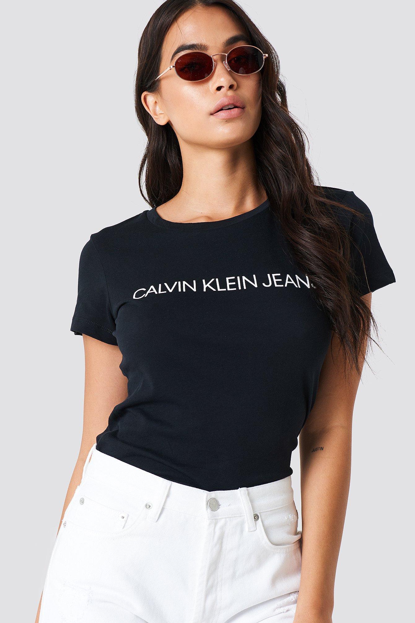 calvin klein institutional logo tee