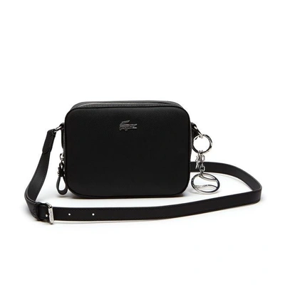 Shop Lacoste Women s Daily Classic Coated Pique Canvas Square Crossover Bag In Black
