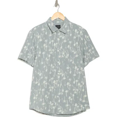 14TH & UNION 14TH & UNION SEERSUCKER SHORT SLEEVE COTTON BUTTON-UP SHIRT