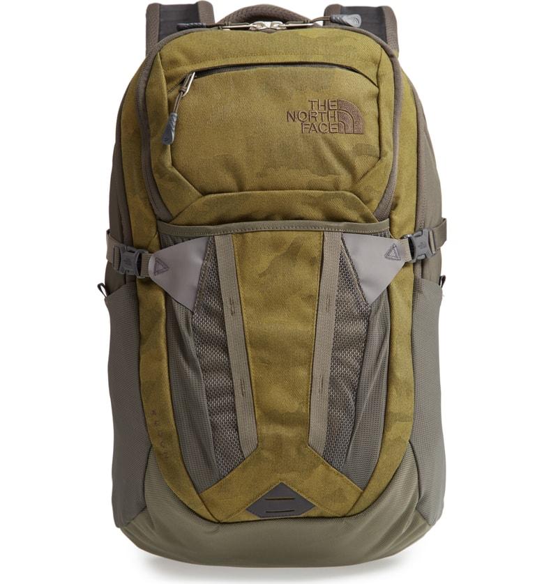 north face recon backpack green