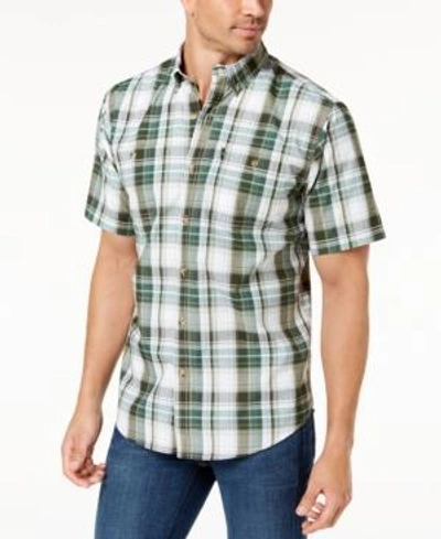 G.H. BASS & CO. MEN'S SPORTSMAN PLAID SHIRT WITH UV PROTECTION