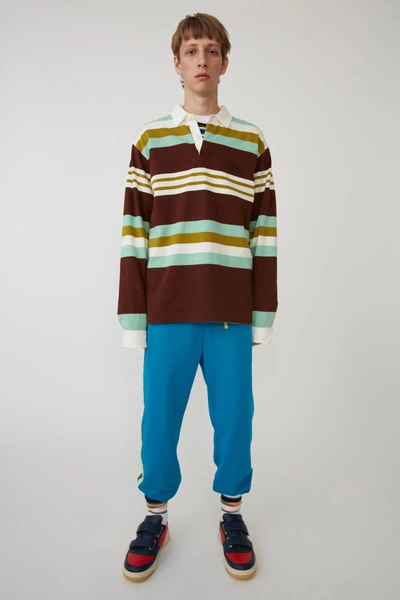 ACNE STUDIOS Rugby shirt brown/mint