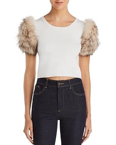 Alice and olivia ciara cropped sweater hot sale