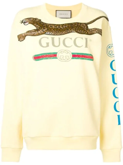 Gucci sweatshirt leopard best sale