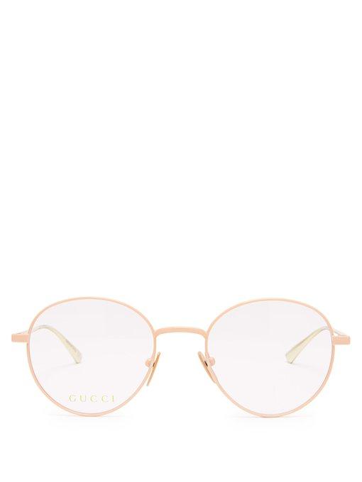 gucci pink clear glasses
