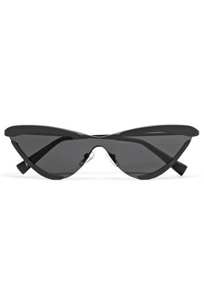 LE SPECS ADAM SELMAN THE SCANDAL CAT-EYE METAL SUNGLASSES