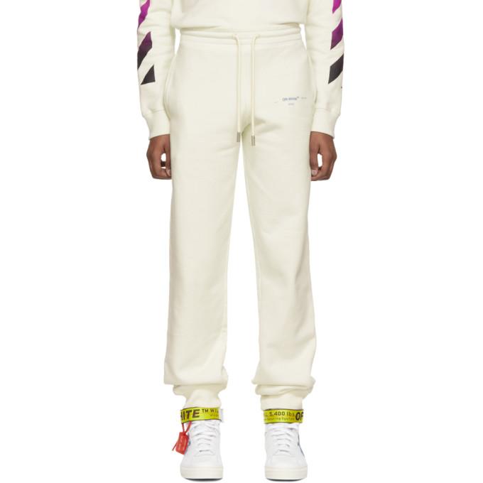 off white gradient pants