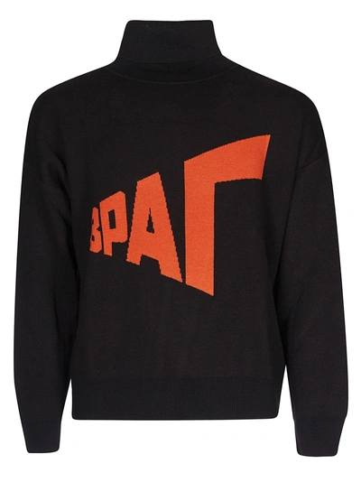 GOSHA RUBCHINSKIY GRAPHIC TURTLENECK SWEATER