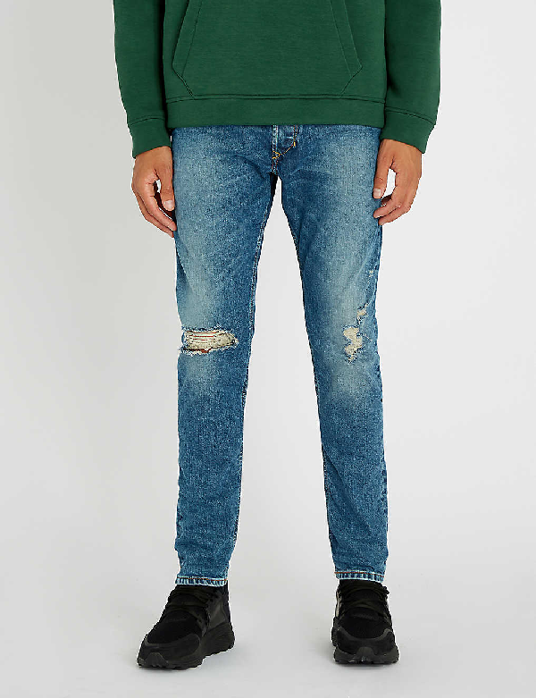 diesel tepphar distressed jeans