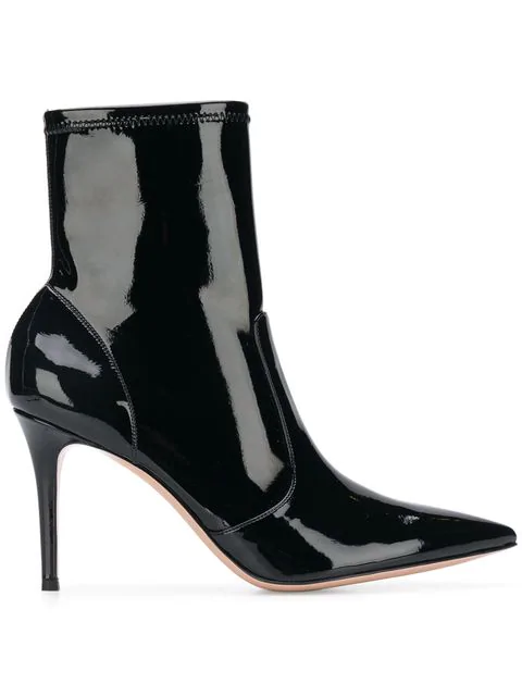 gianvito rossi pointed ankle boots
