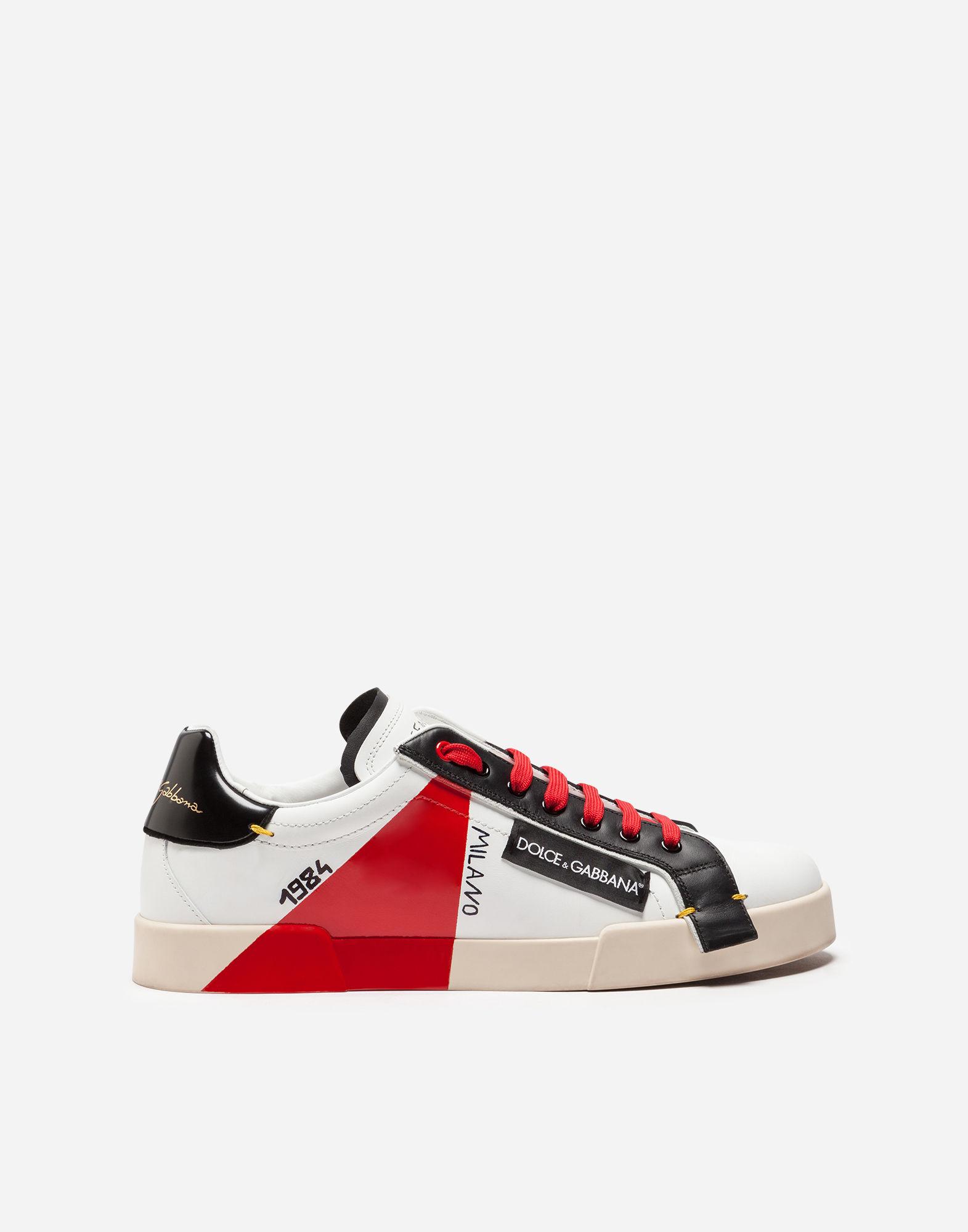 portofino sneakers in leather and patent