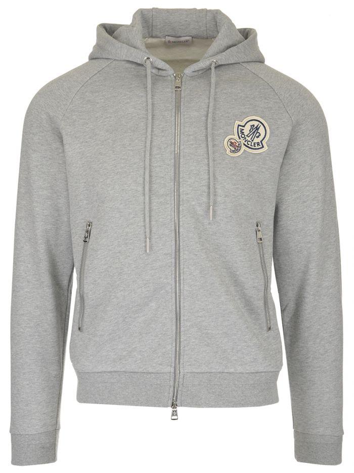 moncler hoodie grey