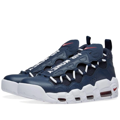 Nike air more money navy blue best sale