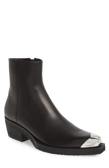 calvin klein metal tip boots