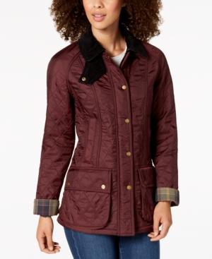 aubergine barbour jacket