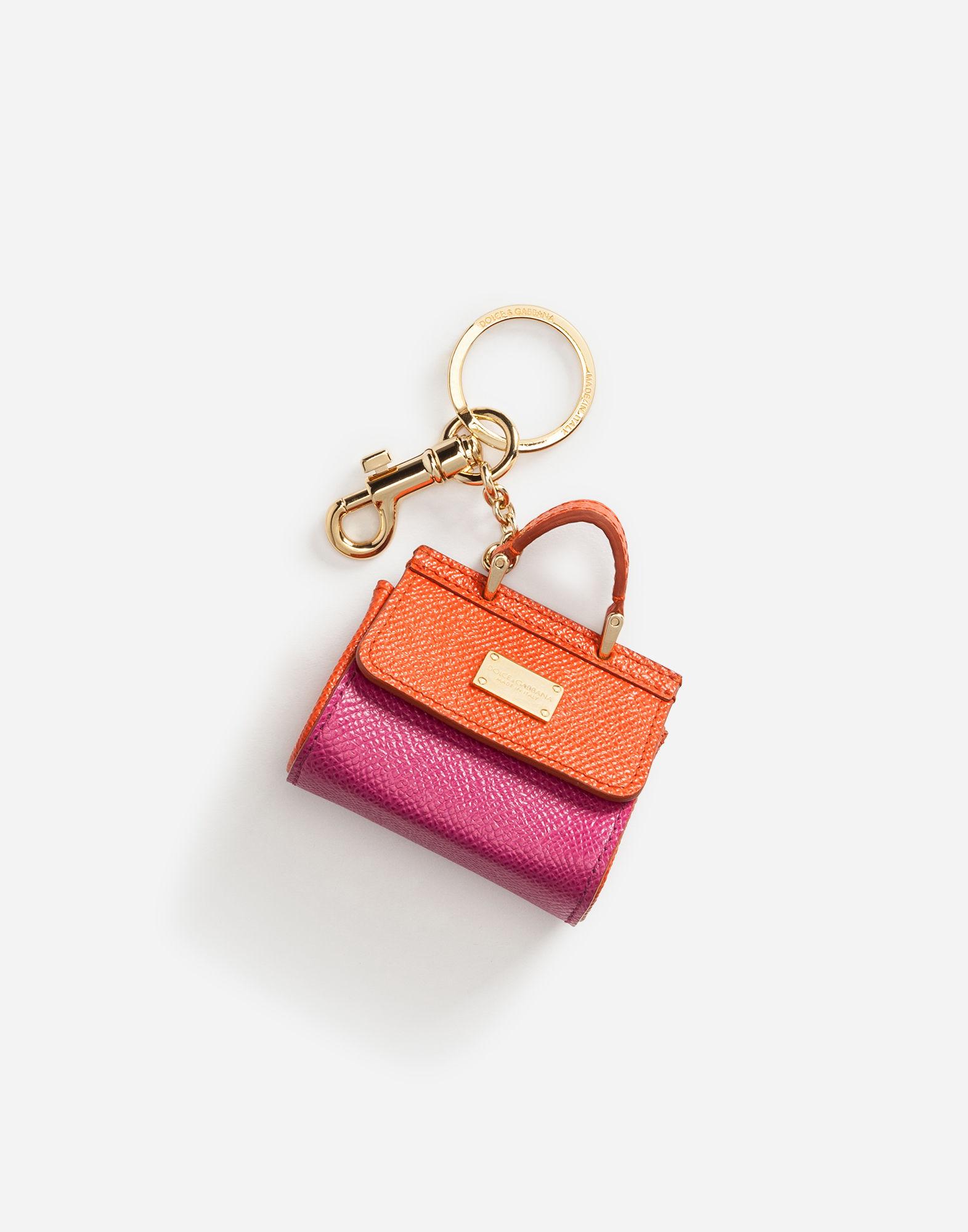 Shop Dolce & Gabbana Sicily Charm Key Ring In Multicolor