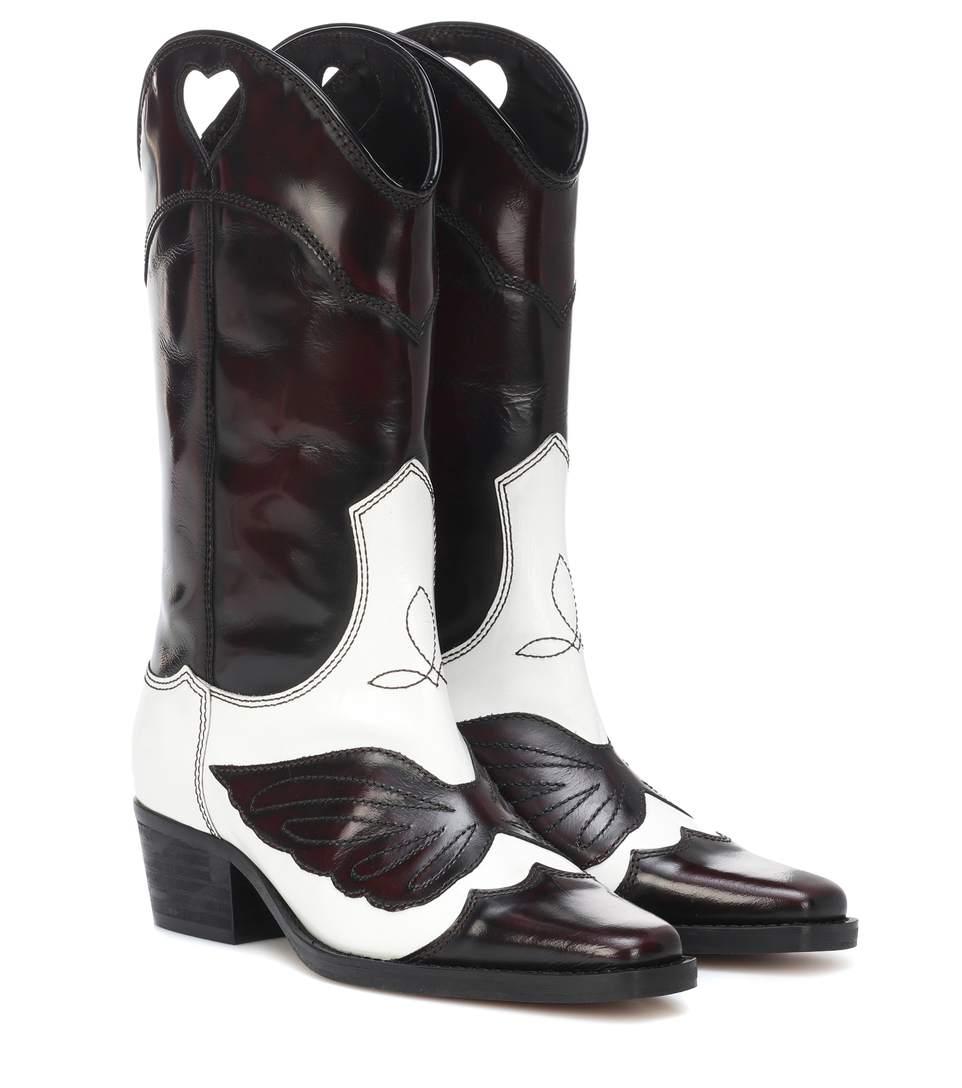 ganni high texas boots