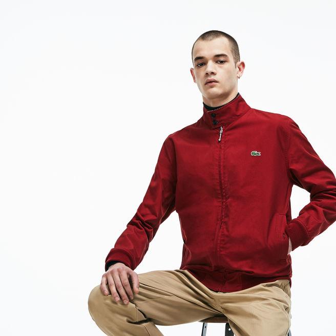 red lacoste jacket