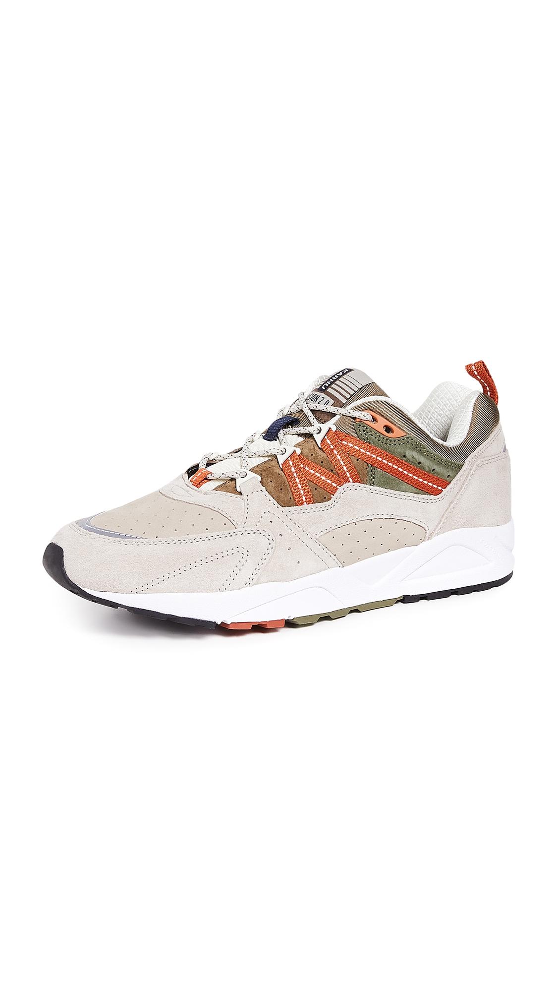 Shop Karhu Fusion 2 0 Sneakers In Peyote Military Olive
