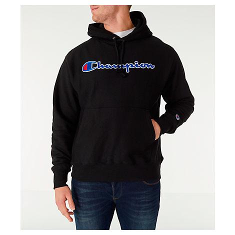 champion embroidered script pullover hoodie sweatshirt