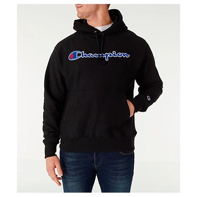 Champion script hotsell pullover hoodie