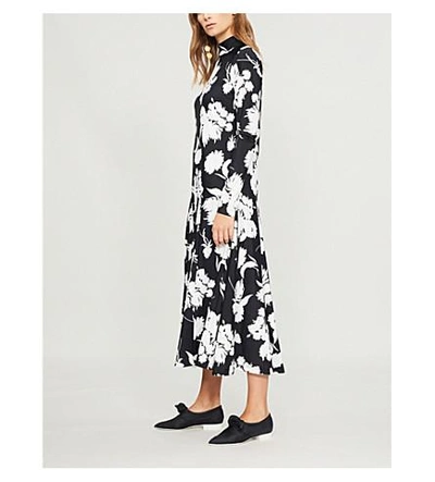 Hennes Collection Dress Green Shirt Dress Reserved Floral Dress LOVESTITCH  Trending Bohemian Maxi Dresses Black Black