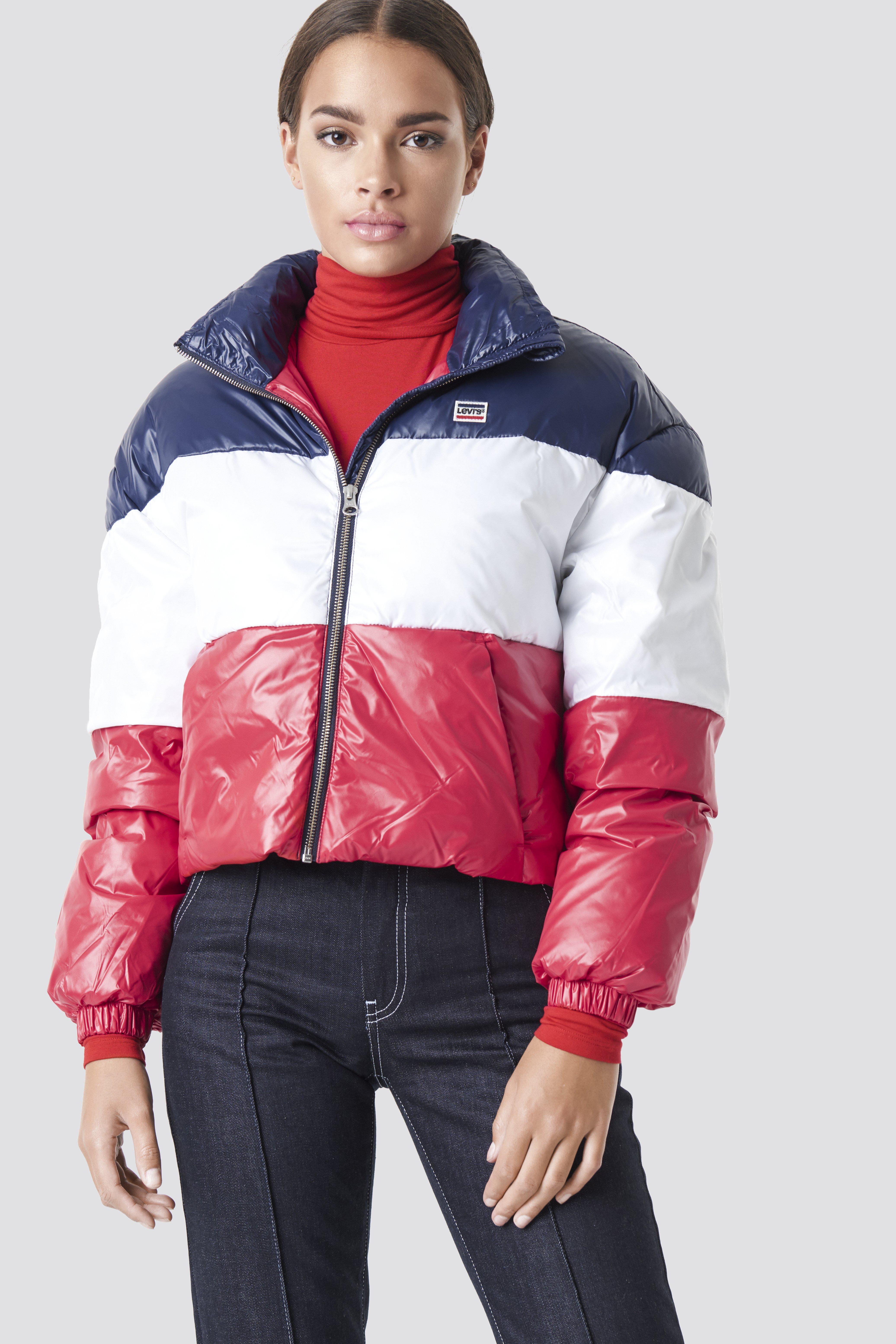 levi's cropped puffer jacket