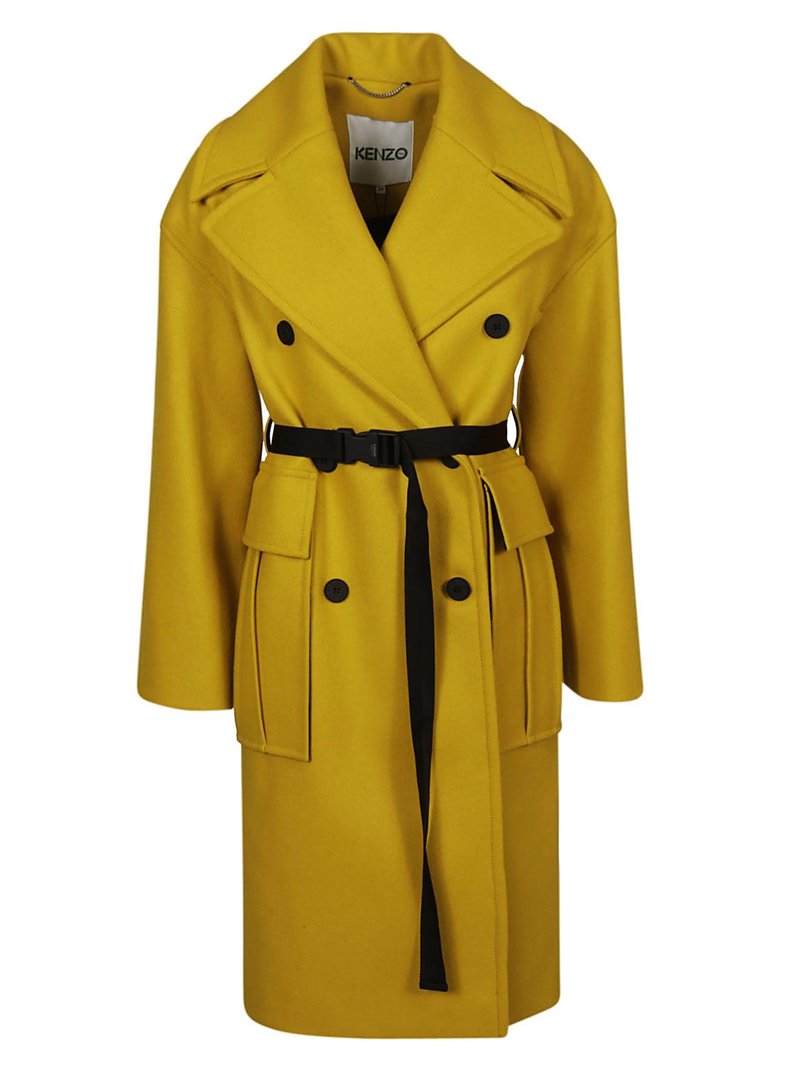 kenzo yellow coat