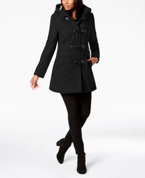 tommy hilfiger women's hooded toggle coat