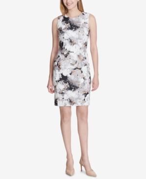 calvin klein white dresses macy's