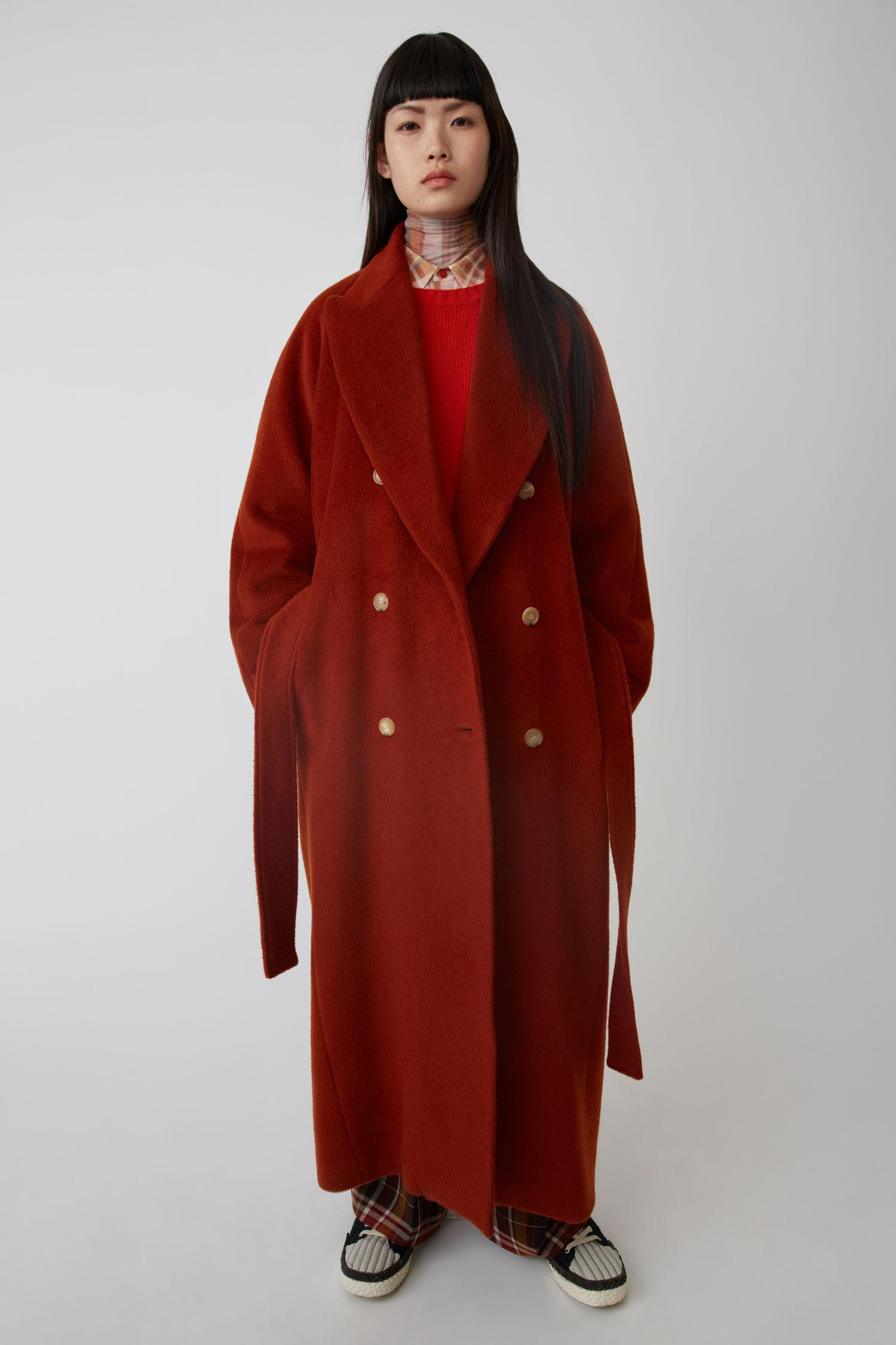 acne studios wool blend coat