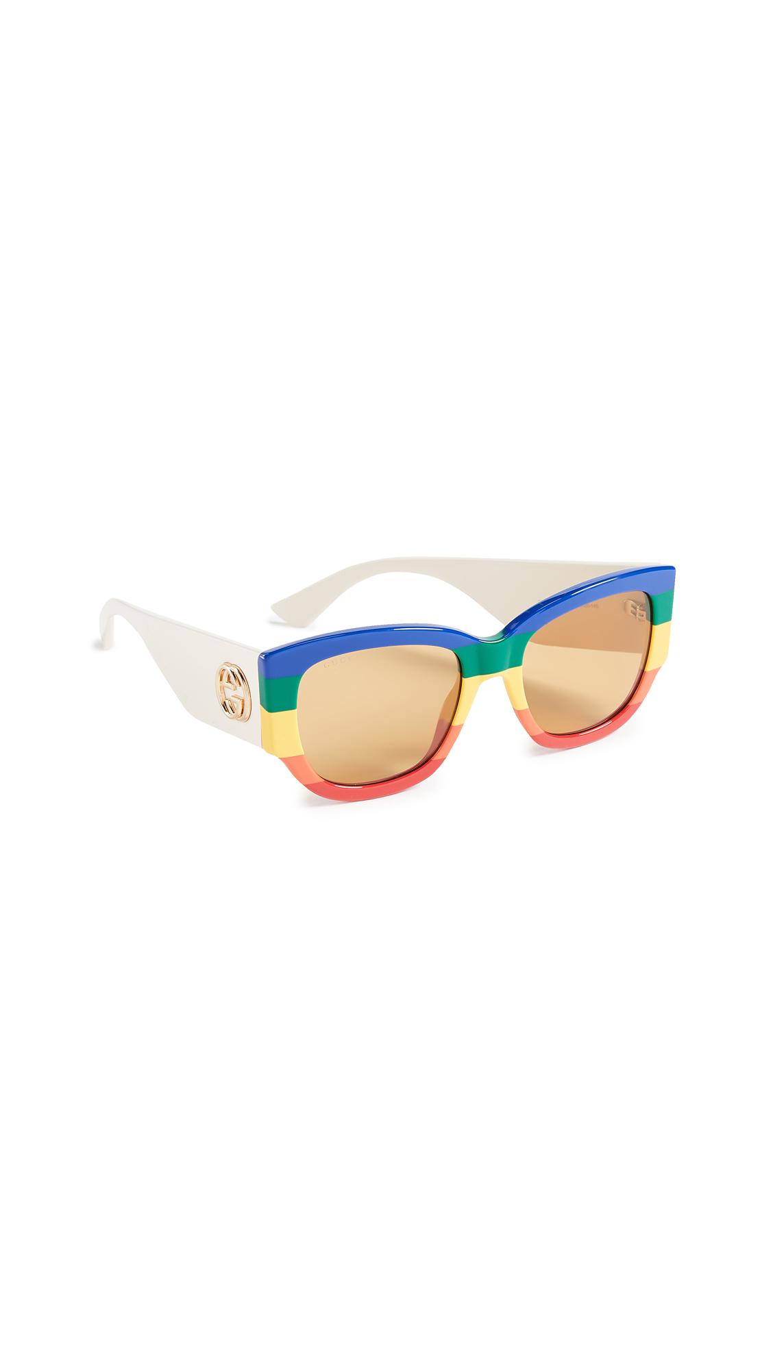 gucci rainbow cat eye sunglasses