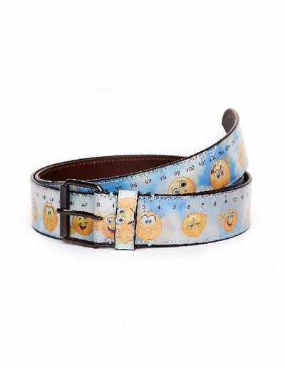 VETEMENTS Emoji Hologram Leather Belt