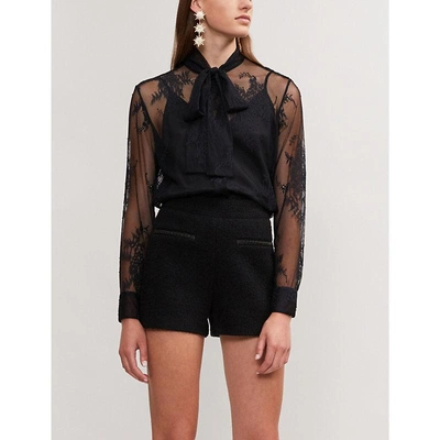 MAJE Cliclette lace blouse