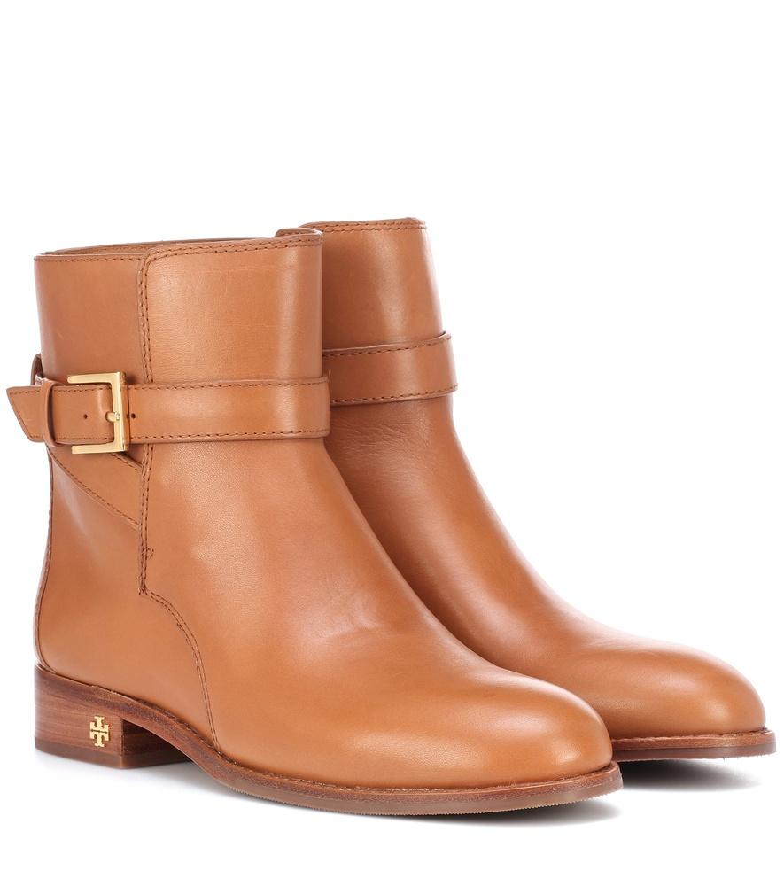 tory burch leather ankle boots