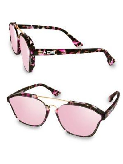 AQS AQS WOMEN'S SCOUT 55MM SQUARE SUNGLASSES