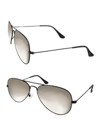 AQS OLIVER 58MM SQUARE SUNGLASSES