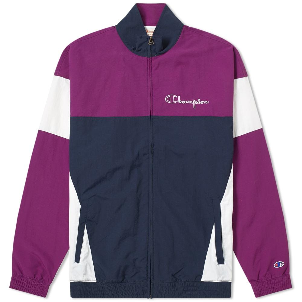 champion reverse weave colour block track top