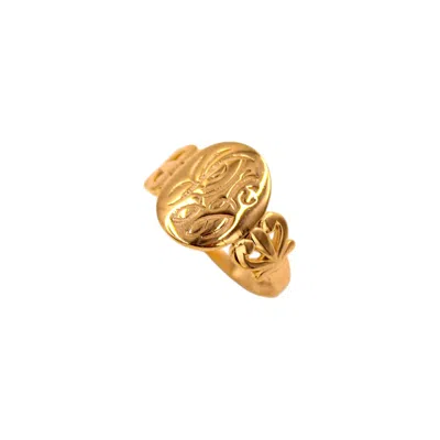 1610ISTANBUL WOMEN'S GOLD ISTANBULITE SIGNET RING