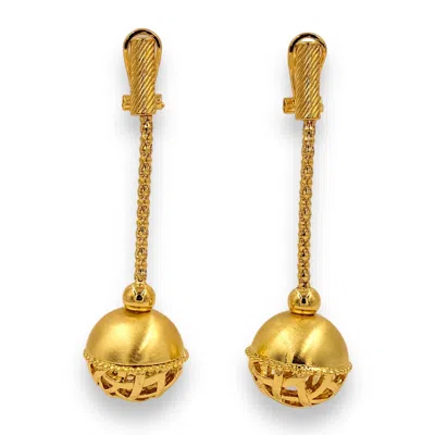 1610ISTANBUL WOMEN'S GOLD PERA PALACE EARRINGS