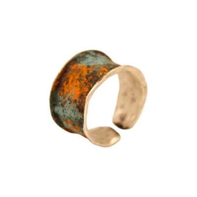 1610ISTANBUL WOMEN'S GREY GRAND BAZAAR COLORFUL RING