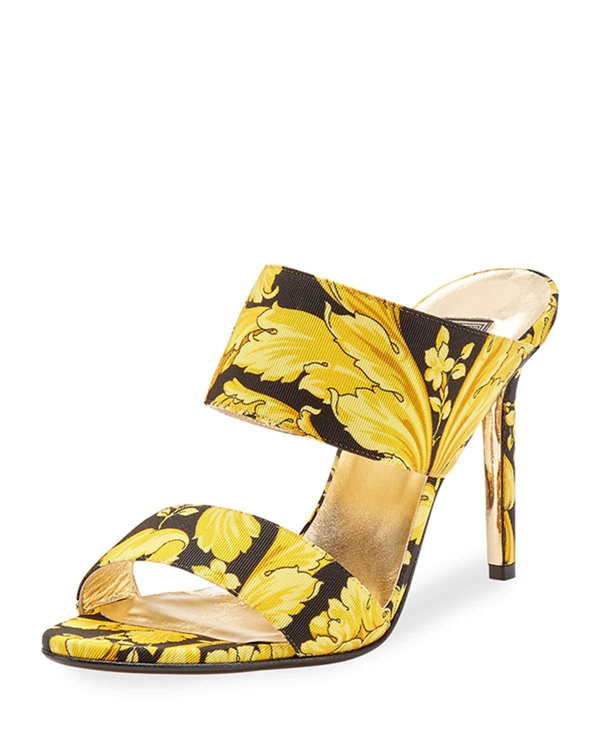 versace slide heels