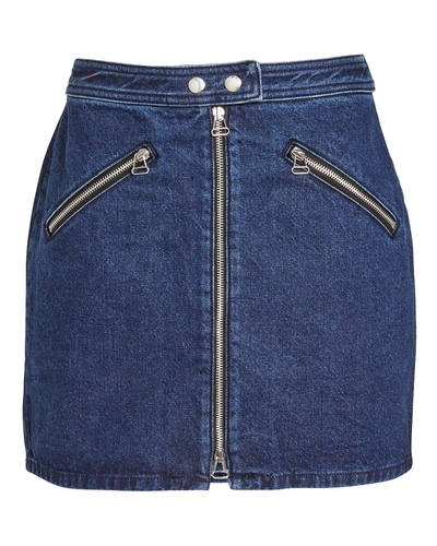 RAG & BONE Racer Denim Mini Skirt