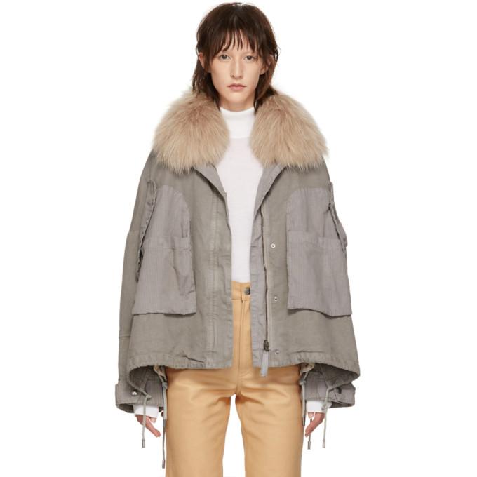 yves salomon army short parka