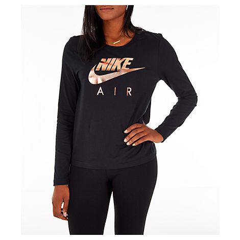 black and gold nike sweatshirt women's