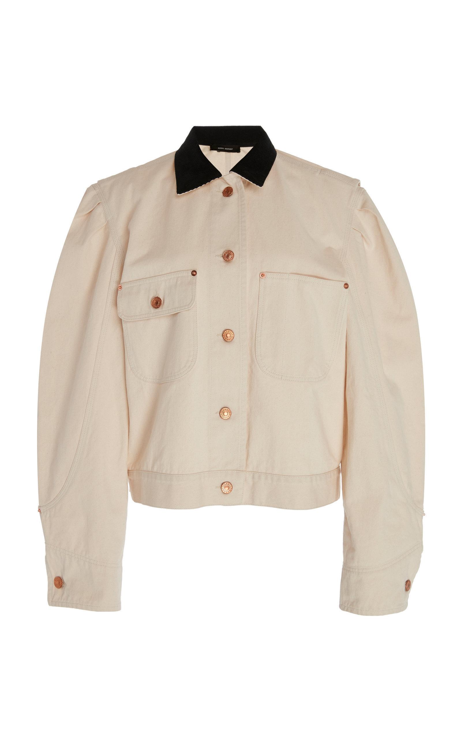 isabel marant white denim jacket