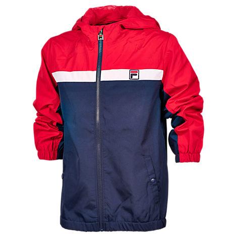 fila colour block full zip wind jacket