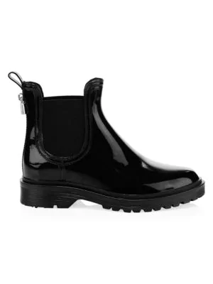 mk black rain boots